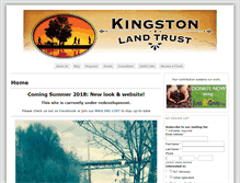 Tablet Screenshot of kingstonlandtrust.org